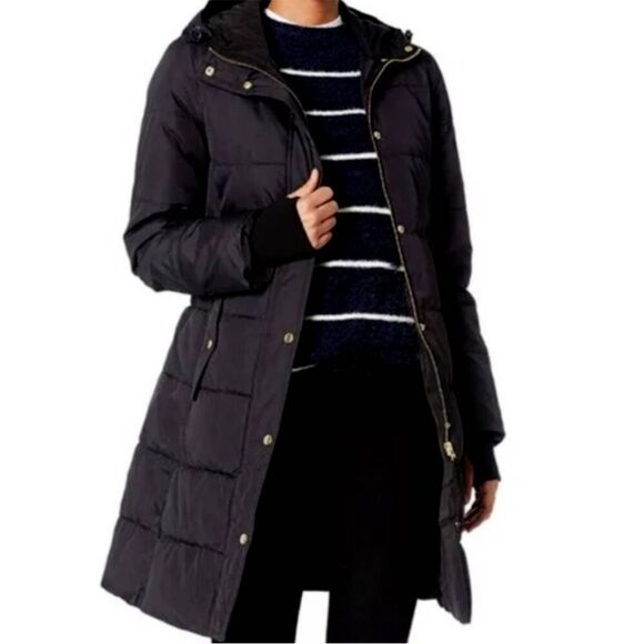 J. Crew Mercantile long puffer coat black Size S - Picture 1 of 10